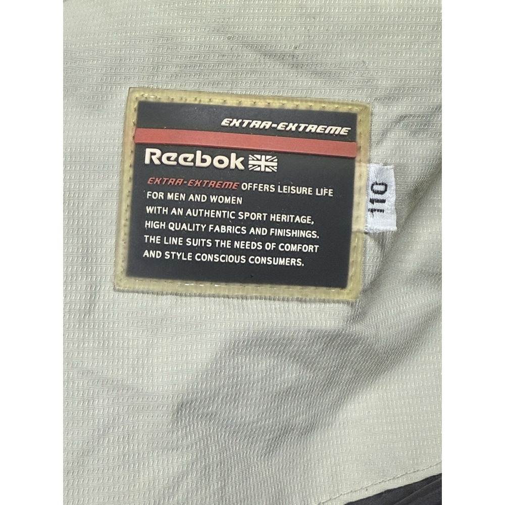 VINTAGE Y2K Reebok Beige British Classic Puffer Hooded Jacket Men's Extra Large - Picture 10 of 16